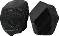 Amazing Gemstone Genuine Black Tourmaline Crystals Stone Raw Protection for Healing, Natural Rocks for Tumbling - Turmalina Negra Original (2 Pieces)