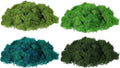 uxcell Preserved Reindeer Moss, 14oz Fake Moss for Crafts Artificial Dried Lichen for Decoration Terrariums Potted Plants, Mix Green