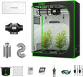 VIVOSUN GIY 2x4 Grow Tent Kit Complete System with 200W LED Grow Light, 4 Inch Inline Fan Package, Temperature Humidity Monitor, Netting, Grow Bags, Pruning Shear & Timer