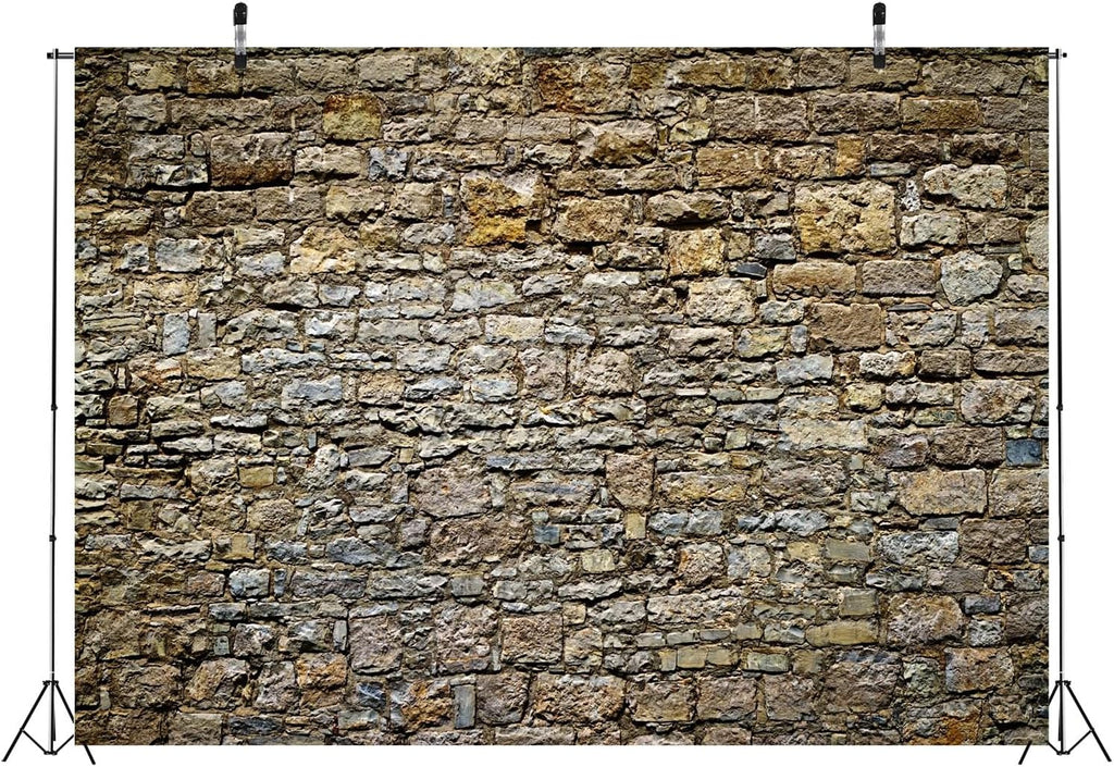 15x8ft Fabric Rock Stone Wall Backdrop Irregular Stone Texture Ancient Uneven Cracked Rock Nostalgia Photography Background Home Decor Birthday Party Decor Kid Adult Portrait Photo Shoot Props