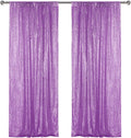 Sugargirl Lavender Purple Sequin Backdrop Curtain 2 Panels 2FTx8FT Glitter Lavender Background Drapes Sparkle Photography Backdrop for Party Wedding Birthday Wall Decoration