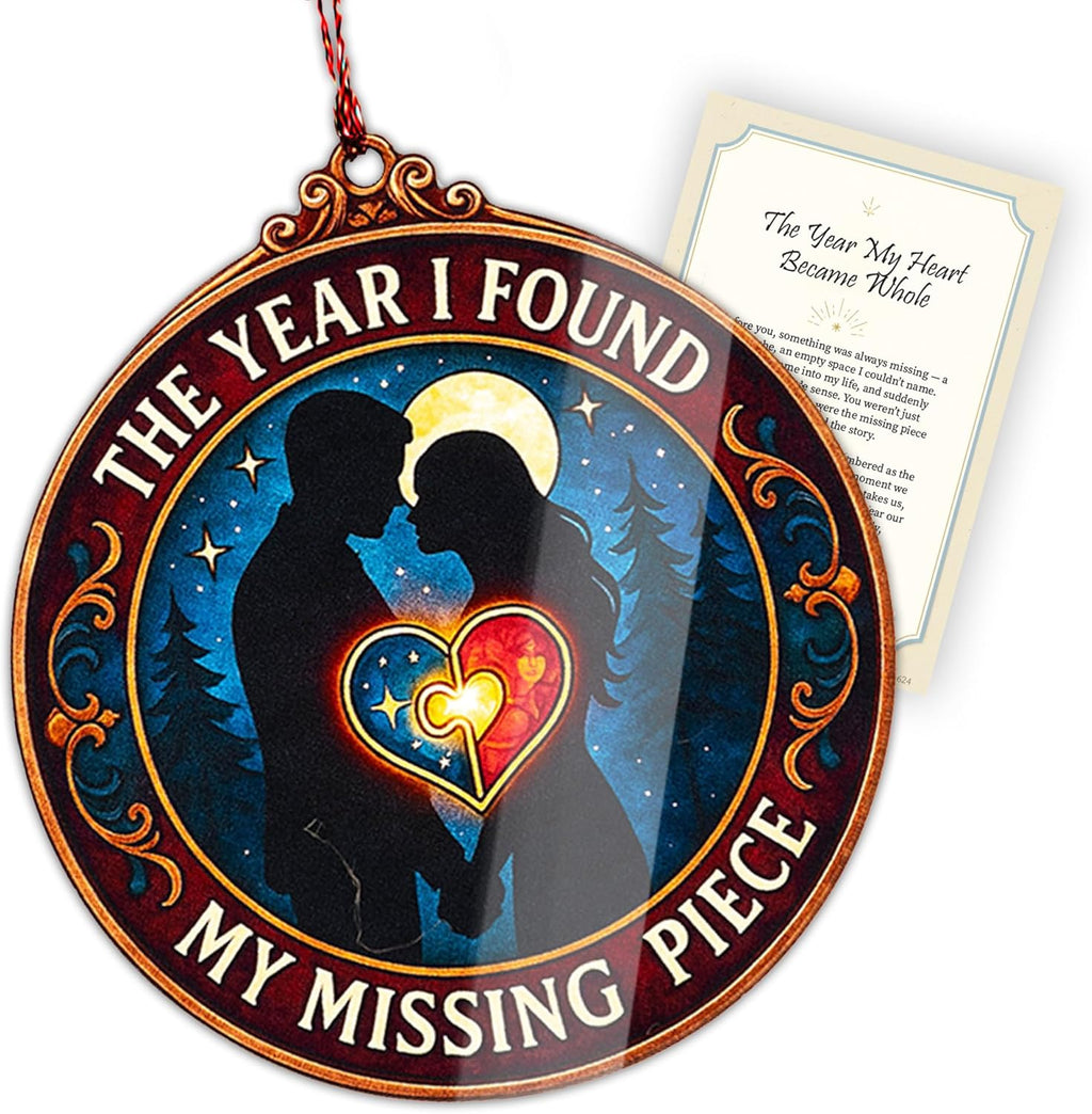 Funny for Couples 2025 - Anniversary Ornament - Love Ornaments - First Christmas Together Ornament - Valentines Gifts - Family Christmas Decoration