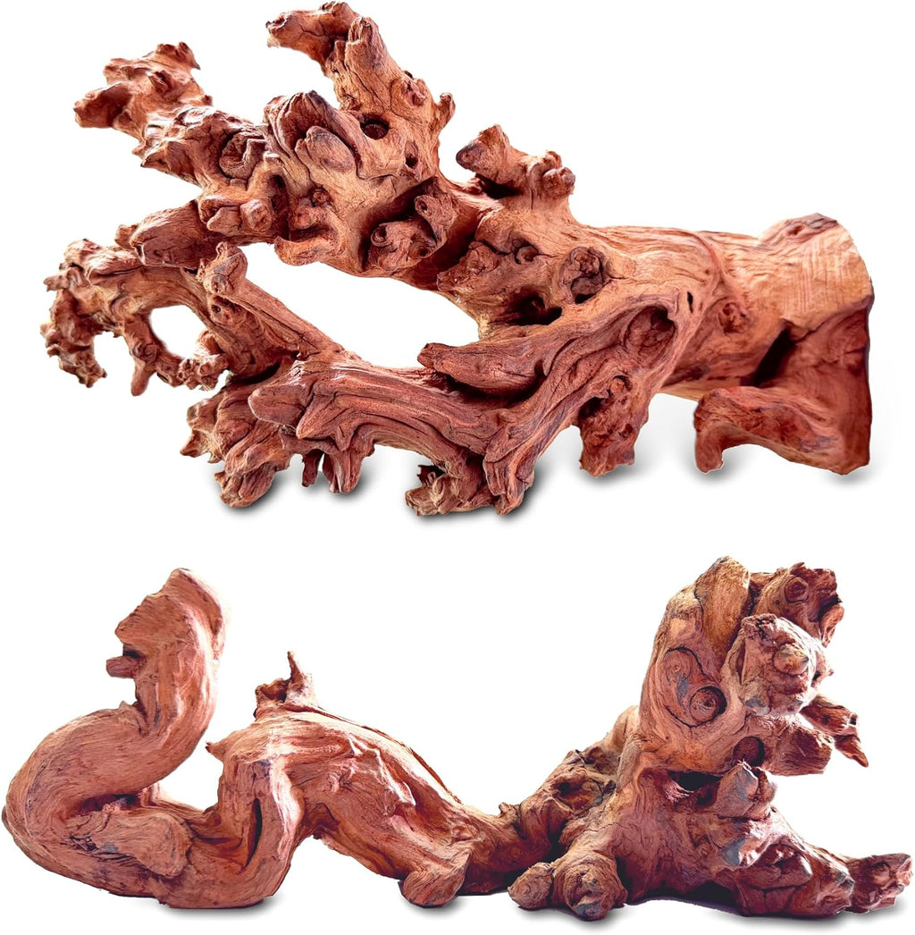 Natural Wood Driftwood for Aquarium Fish Tank Decor,Assorted Driftwood Trunk Branch for Reptile Tank Decor (COL-SHM Driftwood Small (9 to12 Inch)-Pack of 2)