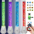 Special Supplies Aquarium Sensory Fish Bubble Light Tube with Bluetooth Speaker, 16-Color LED Nightlight, Remote Control, Floor-Standing Lamp for Kids and Adults, 4 Ft (Hexagonal)