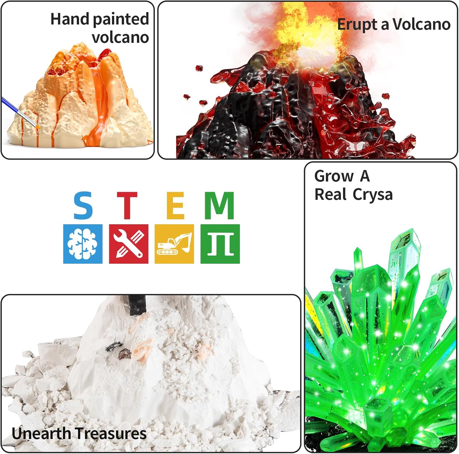 SNAEN 240+ Lab Experiments Science Kits, Chemistry Set, Crystal Growing, Erupting Volcano, STEM Activities Educational Toys Gifts for 6 7 8 9 10 11 Years Old Boys Girls Kids Toys