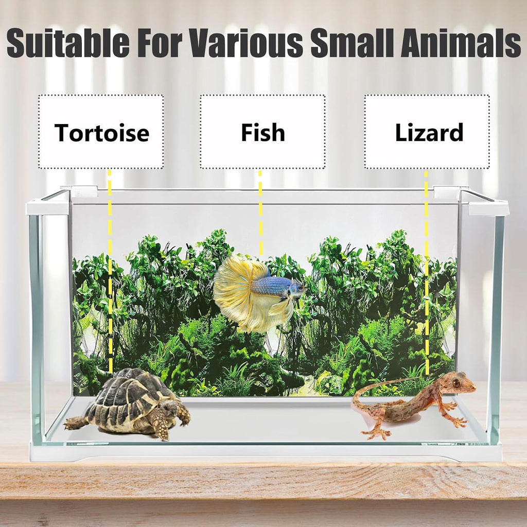 Fish Tank Background Sea Anemone Coral Theme Aquarium Background Poster Fish Backdrop for Aquarium Wallpaper Double-Sided Fish Tank Sticker Paper
