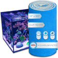Aquarium Filter Floss for Fish Tank Filters, Aquarium Filter Pad - Media Roll for Crystal Clear Water (90 Inch Long, 12 Inch Wide)