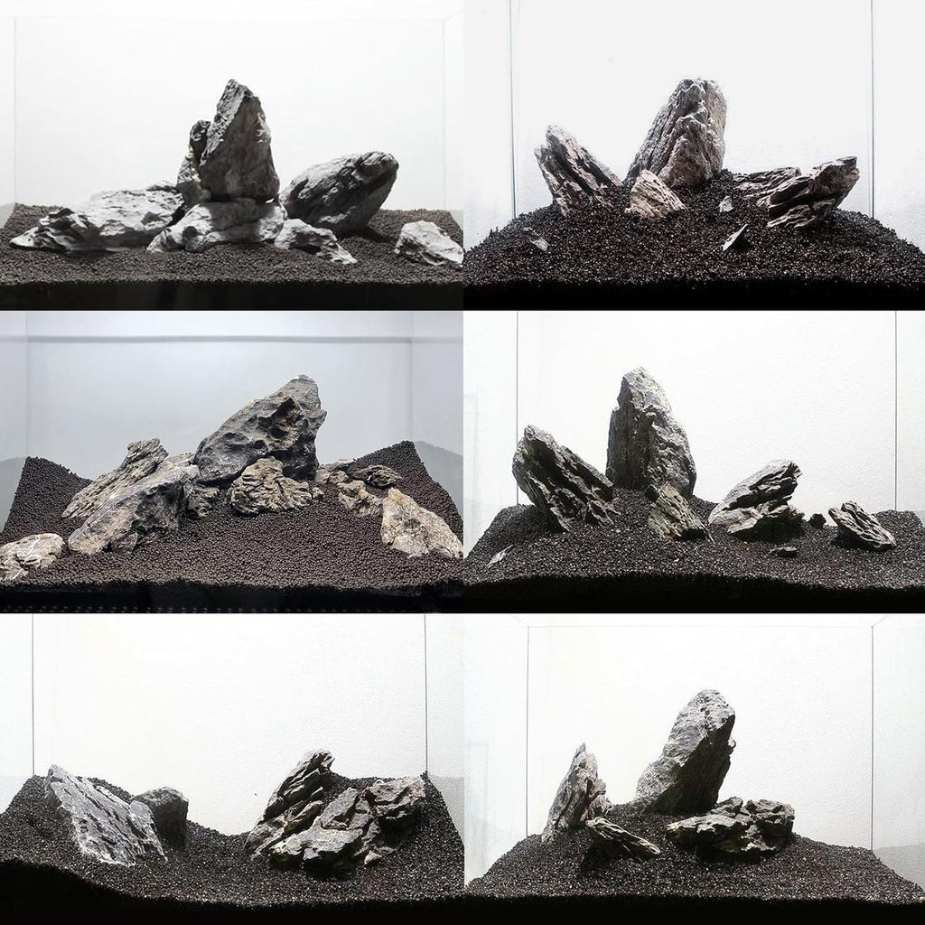 6.6LB Seiryu Rock Stone for Aquascaping,4-6 inch Natural Aquarium Landscape Stones for Aquariums,Fish Tank Decor Rocks for Landscaping, Paludariums & Micro Landscapes