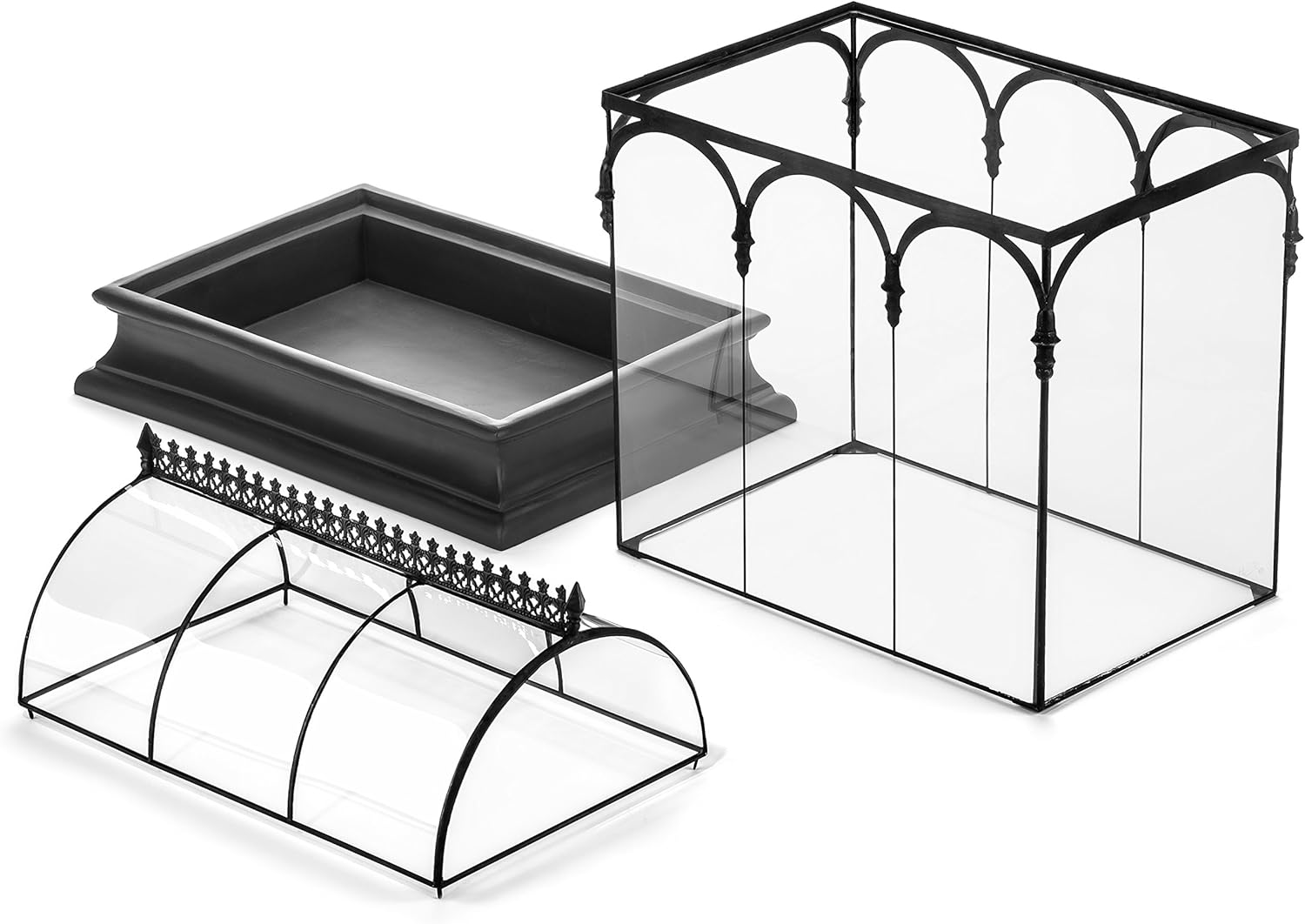 Terrarium Large Glass Succulent Planter Wardian Case Container for Plants from H Potter WAR150