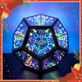 Infinity Dodecahedron Gaming Light, Cool RGBW Led Desk Table Lamp Light for Bedroom Gaming Room Decor, Unique Colorful Mood Changing Ambient Night Lighting lamp Adult Men Birthday Gift