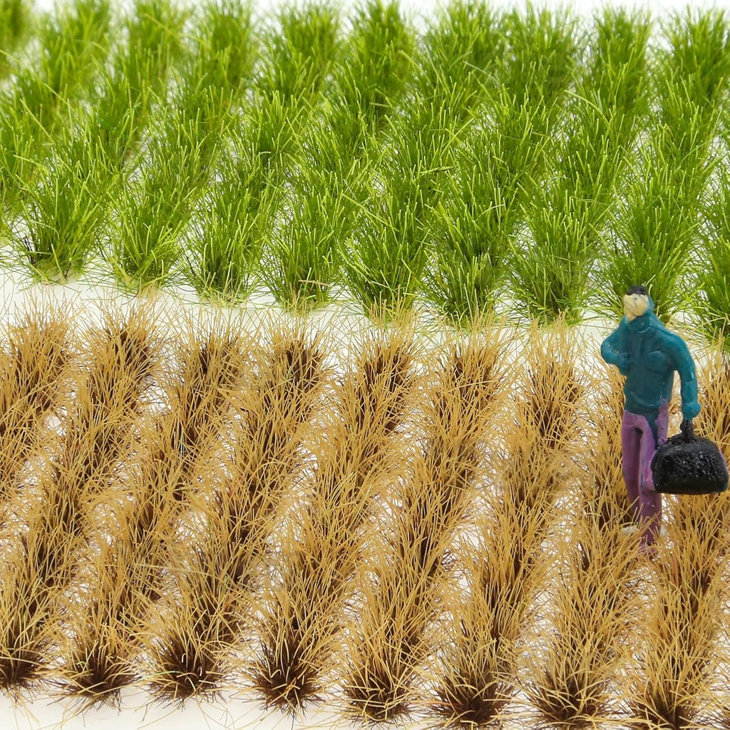 208-Piece 8mm Tall Diorama-Flowers-Grass Point Leaf Miniature Static-Grass for Model-Train-Scener Wargaming-Terrain ，Dioramas & DIY Crafts