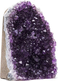 Natural Amethyst (3 lb to 4 lb) - 4.5" to 7.5" Height - Crystal Clusters Stone from Uruguay Raw Geode Quartz - Deep Purple Color