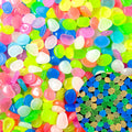 Glow in The Dark Rocks Outdoor Garden Pebbles Stones, 2.2Lbs Fish Tank Glow Rocks Resin Glowing Pebbles for Garden/Aquarium/Planter/Walkway/Driveway,Multi