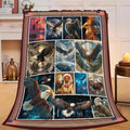 Bald Eagle Throw Blanket Native American Eagle Stuff Gifts for Kids Girls Boys Adults Women Men Soft Cozy Warm Plush Fluffy Fuzzy Fleece Blanket Decor 40''X50''
