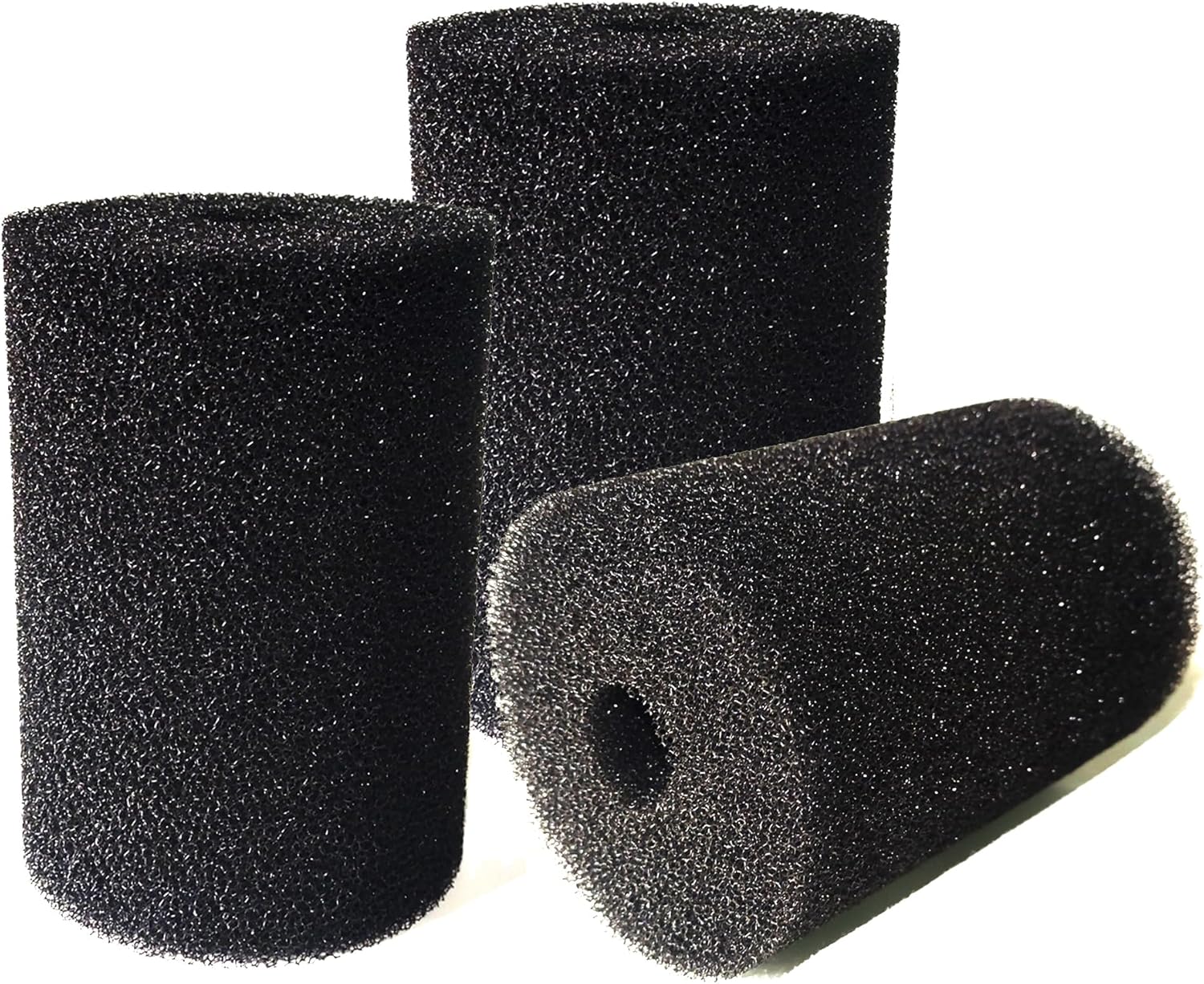 3 Pack Foam Filter Sponges for Canister Filters for Aquaclear 70/110 Filters X-Large Overflow Filter Box Intake Round Pre-Filter 5.91" x 4.13"