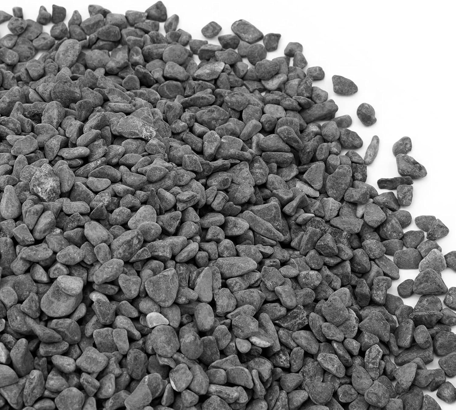 Onlyfire 18lb Gray Bean Pebbles, 1/5" Natural Decorative River Rocks for Plants, Vases, Aquarium, Succulents and Outdoor Garden Landscaping