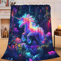 Unicorn Throw Blanket Unicorn Stuff Gifts for Kids Girls Boys Adults Women Man Soft Cozy Warm Plush Fluffy Fuzzy Fleece Blanket Decor 40''X50''