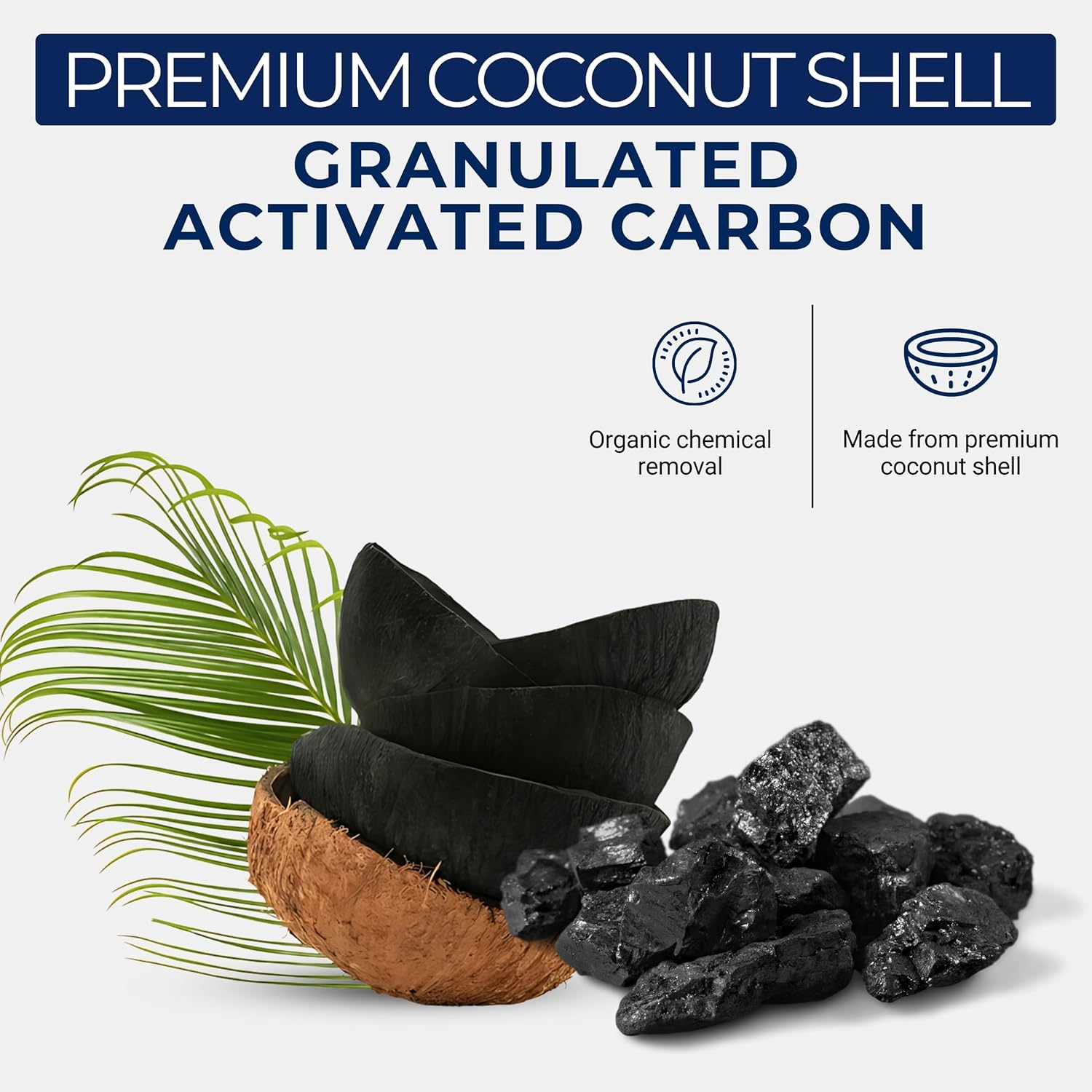 IPW Industries Bulk Activated Carbon - Coconut Shell Granular Activated Charcoal (GAC) for Water Filtration - Replacement Media for Pre and Post Carbon Water Filters (3 lbs)