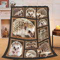 Hedgehog Blanket Hedgehog Throw Blanket Gifts for Girls Women Kids Boys Adults Men Super Soft Cozy Plush Fluffy Fuzzy Fleece Blanket Home Decor 40''X50''