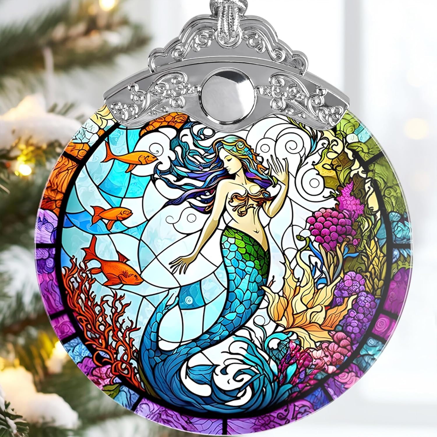Beautiful Mermaid Ornament - Christmas Keepsake & Stocking Stuffer - Gift for Girls