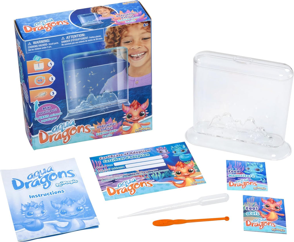 Animagic Aqua Dragons Hatch 'n' Grow Basic Tank | Build an Aquatic Ecosystem, Watch Prehistoric Pets Hatch & Grow Science Kit | Ages 6+