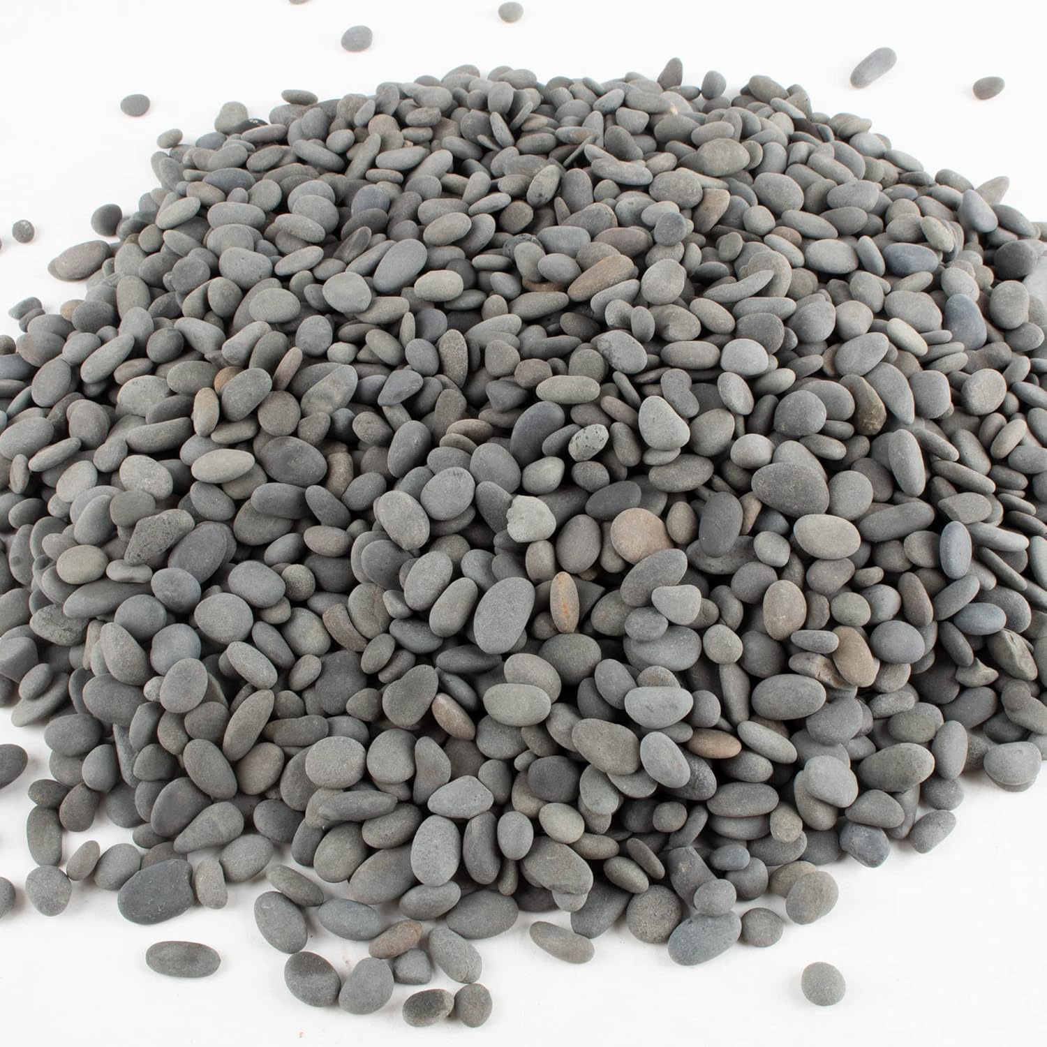 CJGQ Black River Rocks - 7lb Small Mexican Beach Pebbles for Succulents, Aquarium, Garden & Vase Decor