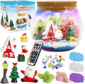 Christmas Light-Up Terrarium Kit for Kids - LED Night Light Birthday Gift for Girls Ages 4 5 6 7 8-12 Year Old - Christmas Toys DIY Arts and Crafts Kit for Kids - Best Presents for Girls