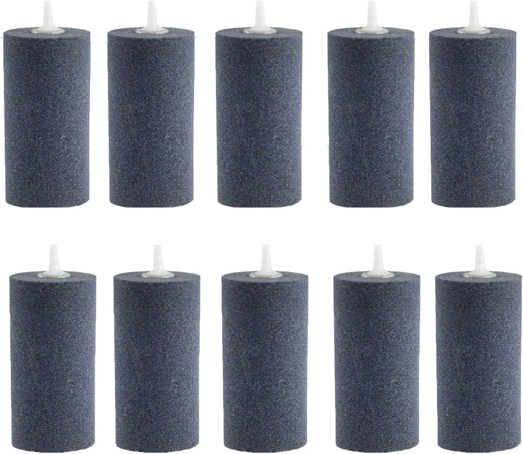 AQUANEAT 4x2 inch Aquarium Air Stones 10pcs, Aerator Diffuser,Air Stones for Aquariums,Fish Tanks,Pond and Hydroponics