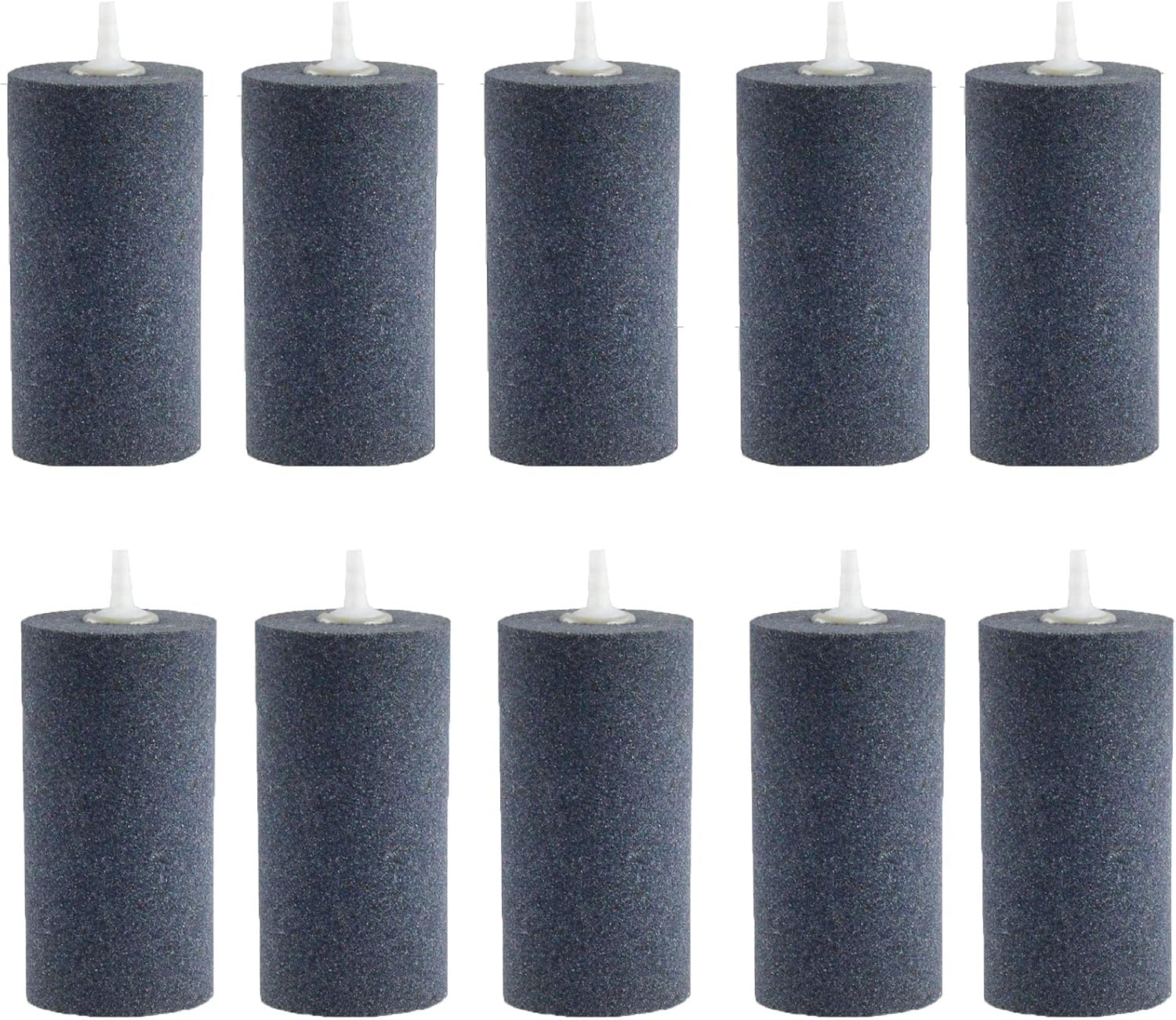 AQUANEAT 4x2 inch Aquarium Air Stones 10pcs, Aerator Diffuser,Air Stones for Aquariums,Fish Tanks,Pond and Hydroponics