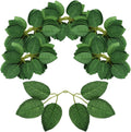 100PCS Artificial Green Leaves Faux Bulk Rose Leaves Silk Rose Flower Greenery Leaves for DIY Wedding Bouquets Centerpieces Bridal Shower Party Decorations Rose Vine Wreath Garlands Supplies Decors