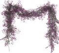 RECUTMS Artificial Hanging Plant 2Pcs 5.6Ft Fake Garland Plant Greenery Faux Ferns Leaves Ivy Garland for Home Indoor Outdoor Wedding Farmhouse Mantle Table Centerpiece Party Garden Decor(Fuchsia)