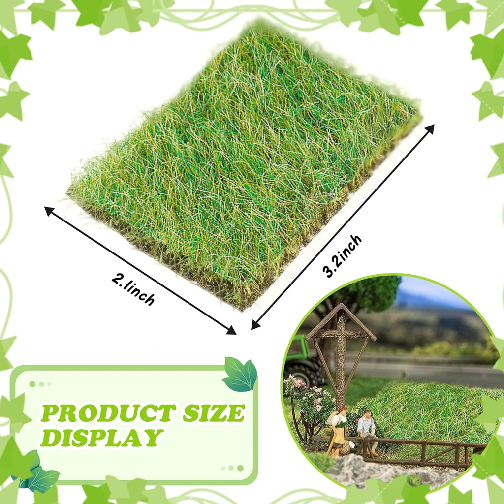 Warmtree Hand Torn Model Grass Tufts for Miniature Scenery Applicable for N & HO Scale for Train Layouts, Diorama Supplies, and Architectural Models(Early Autumn)