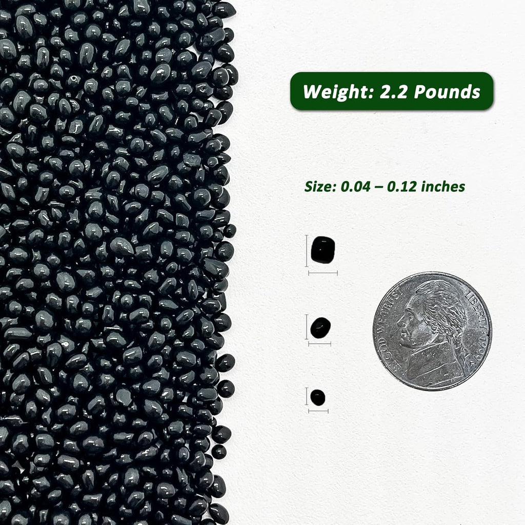 BXI 2.2 Lbs Small Aquarium Substrate Gravel Sand, Polished Smooth Fish Tank Gravel, Colorfast Uncoated Vibrant Blue Sea Glass, Decorative Stones for Vase Fillers, Fairy Garden, Potted Plants