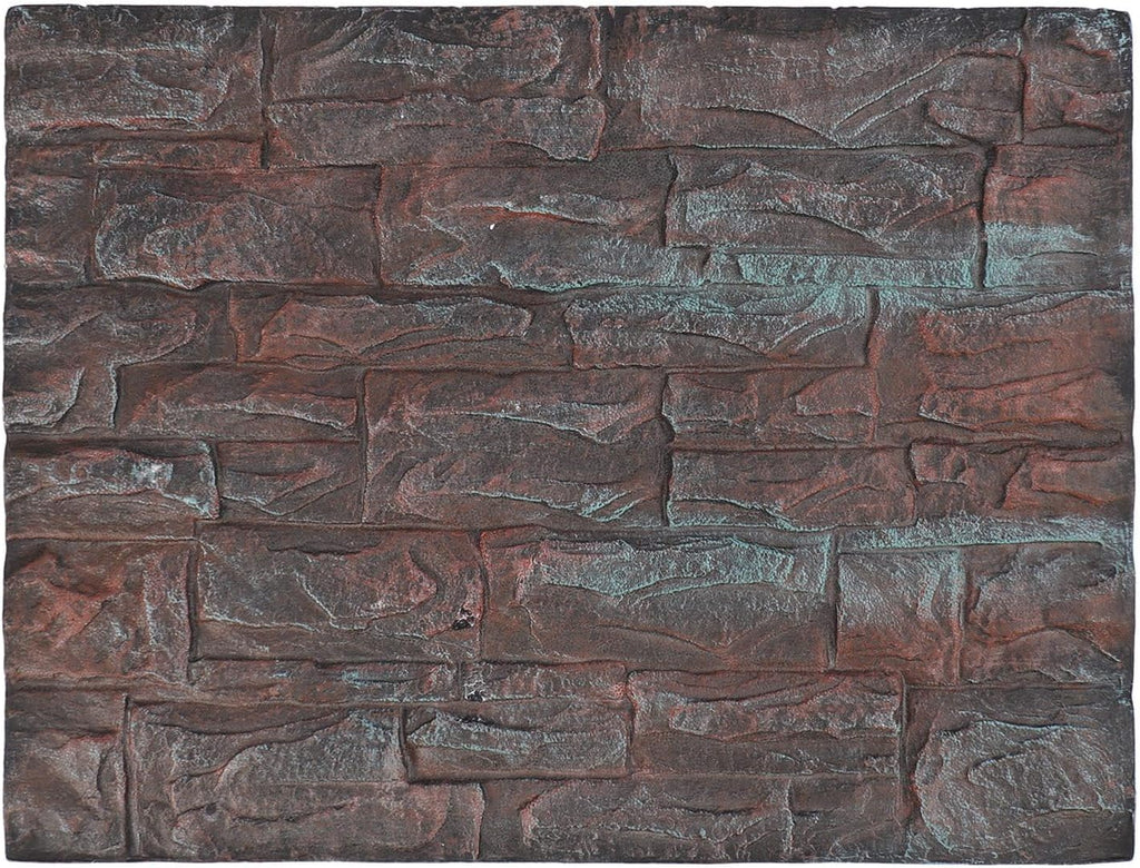 3D Aquarium Background Foam, Rock Texture, Non, Customizable, Ideal for Fish and Reptile Habitats (D)
