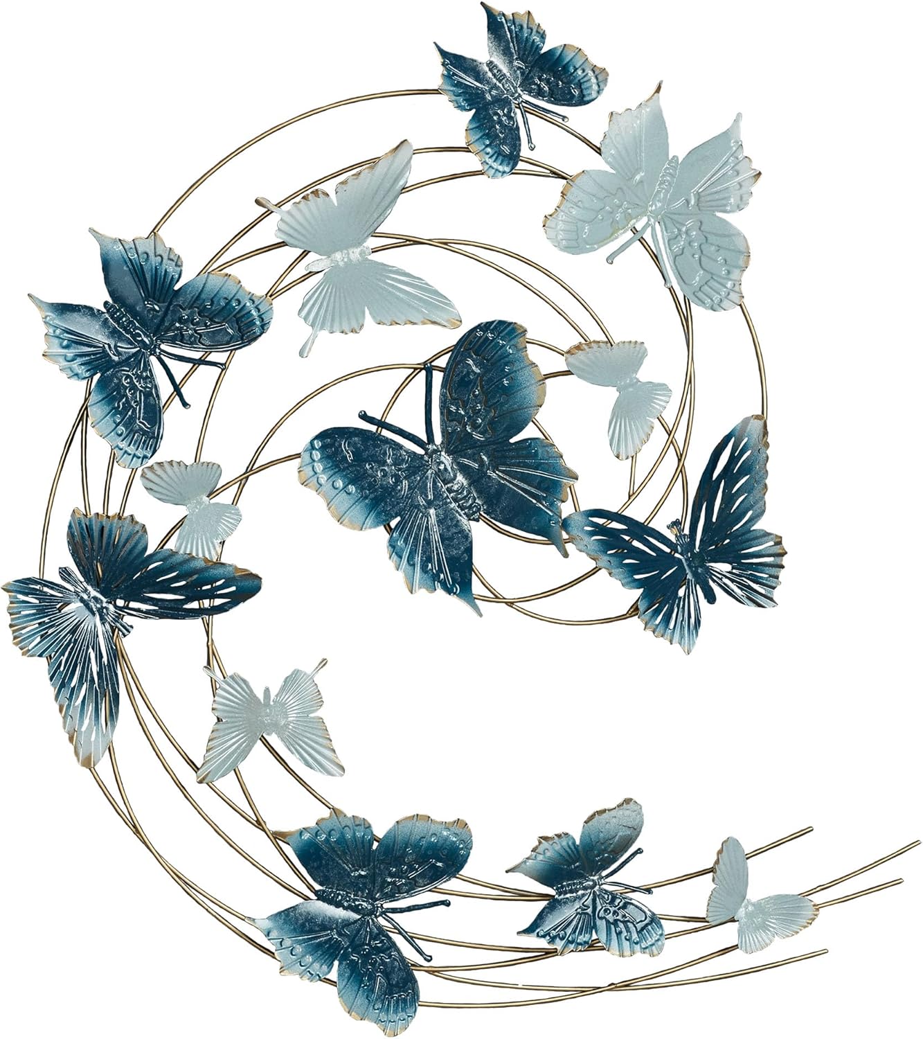 Touch of Class Butterfly Journey Blue Wall Art Sculpture