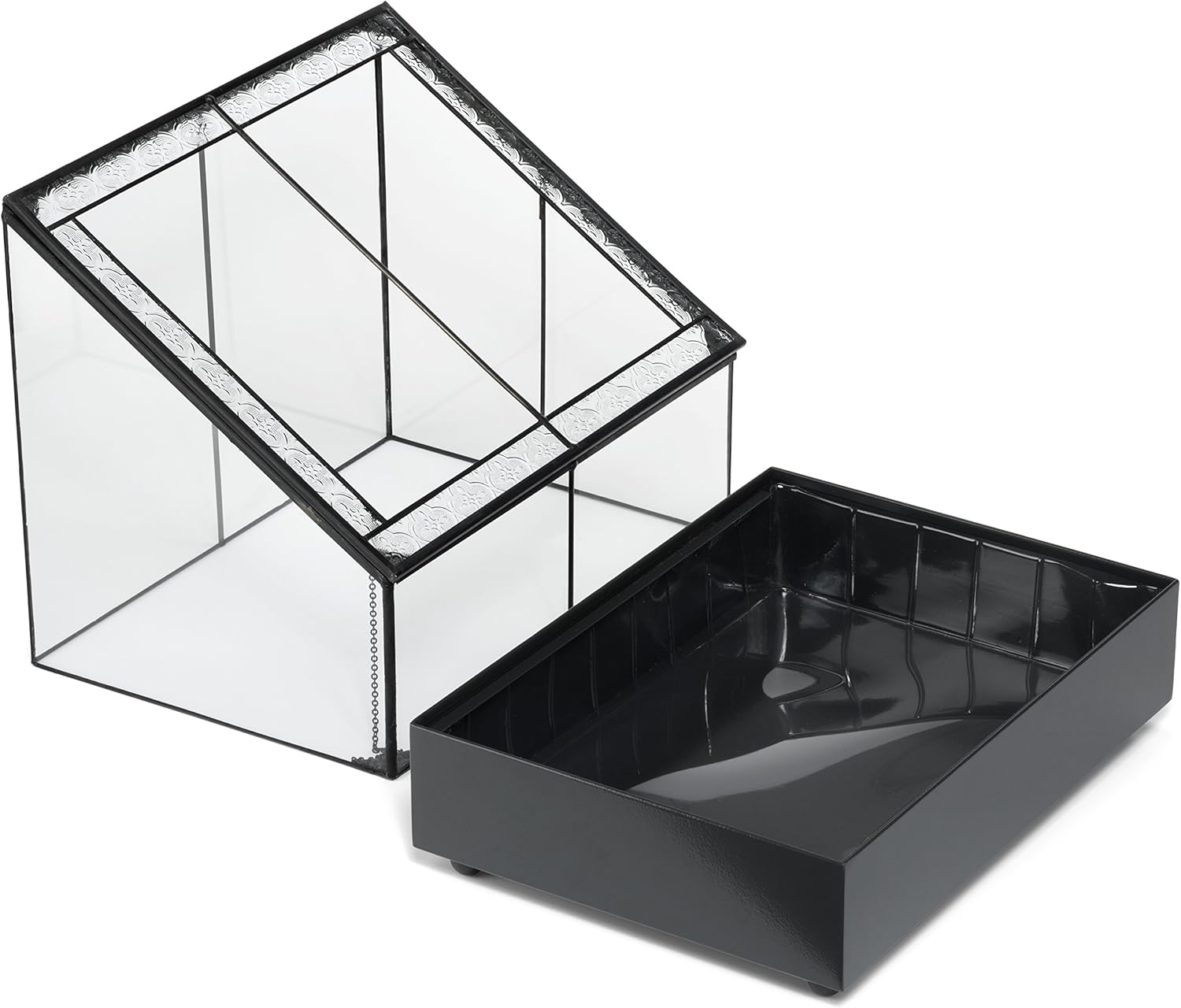 H Potter Terrarium Wardian Case Plant Container Succulent Planter Fairy Garden Display Case WAR153