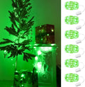HXWEIYE 6 Pack Green Fairy Lights Battery Operated, 7ft 20LED Mini Fairy String Lights Mason Jar Lights, Waterproof Firefly Starry Lights for DIY Wedding Party Bedroom Patio Christmas Décor