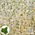 suddus Vines with Light for Bedroom, 200 LED Fairy Lights with Vines, Ivy Curtain Lights for Dorm, Wedding, Party, Wall, Indoor, Outdoor Decor, 6.5ft x 6.5ft