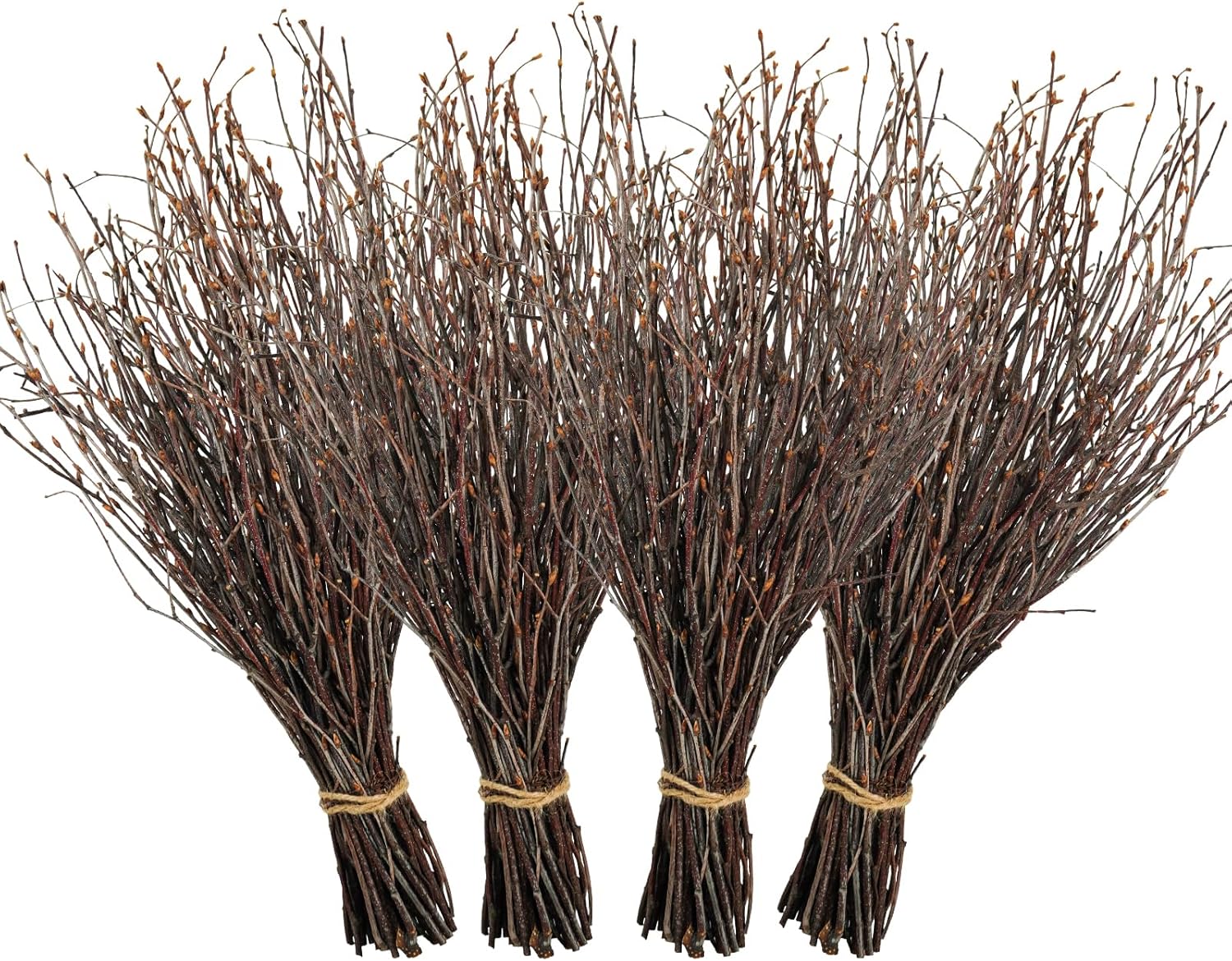200 Pcs Real Dried Birch Branches, 17 Inch Natural Birch Twigs Tall Birch Tree Sticks for Decorative Vases, Crafts, DIY Floral Arrangements Wreath Wedding Centerpiece Home Decor