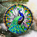 Touber Peacock Christmas Ornament, Christmas Ornaments for Tree, Christmas Tree Decor, Holiday Ornament