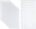 ALEGI 12 Pcs Aquarium Fish Tank Divider Plastic Egg Crate Aquarium Filter Bottom Tray Grid Isolation Board Partition Net Pane Separator (S 12pcs)