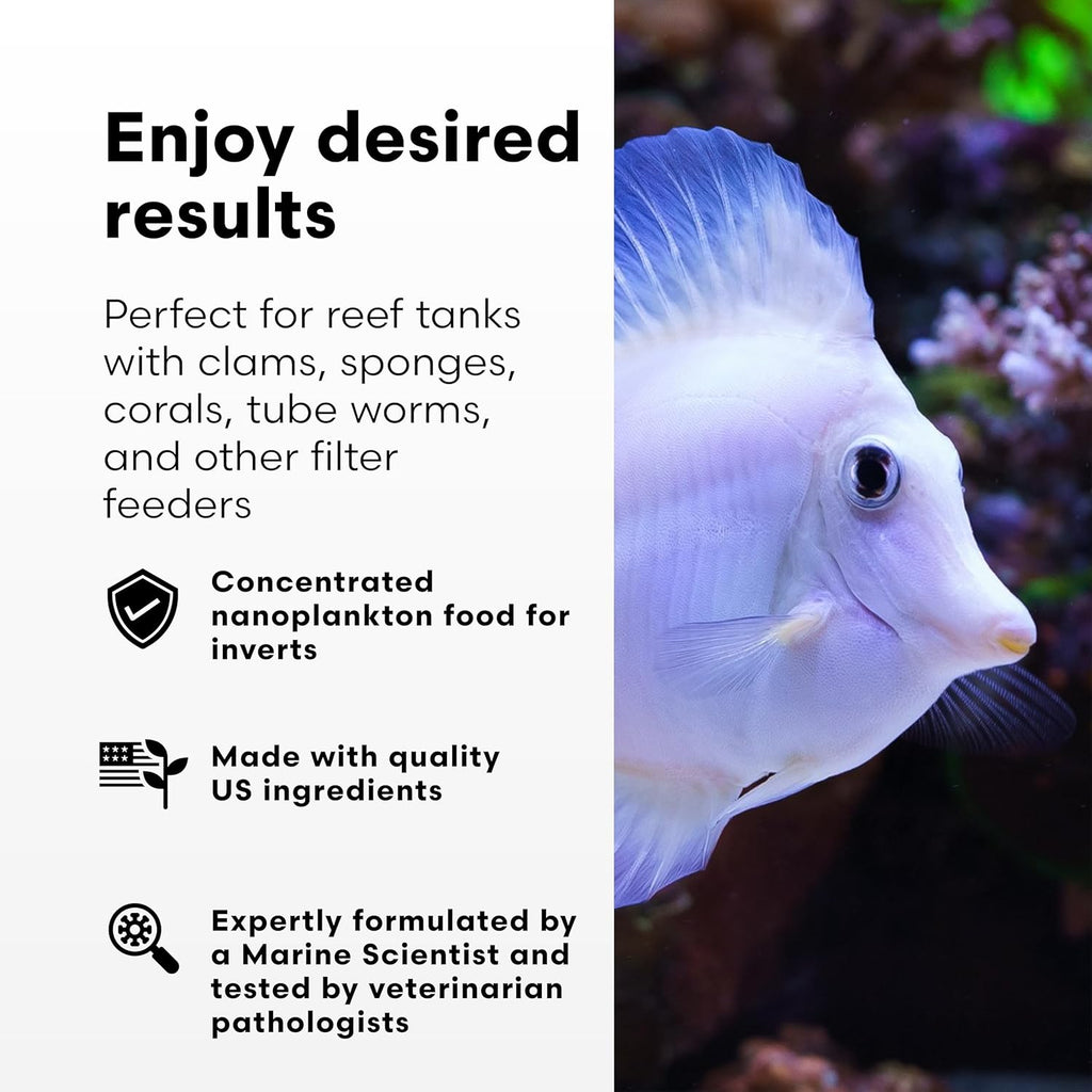 Brightwell Aquatics PhytōGreen-M Marine Phytoplankton for Reef Aquariums – Supports Corals, Sponges, Clams, Tube Worms & Filter Feeders – Amino Acids, EPA, 500 ml