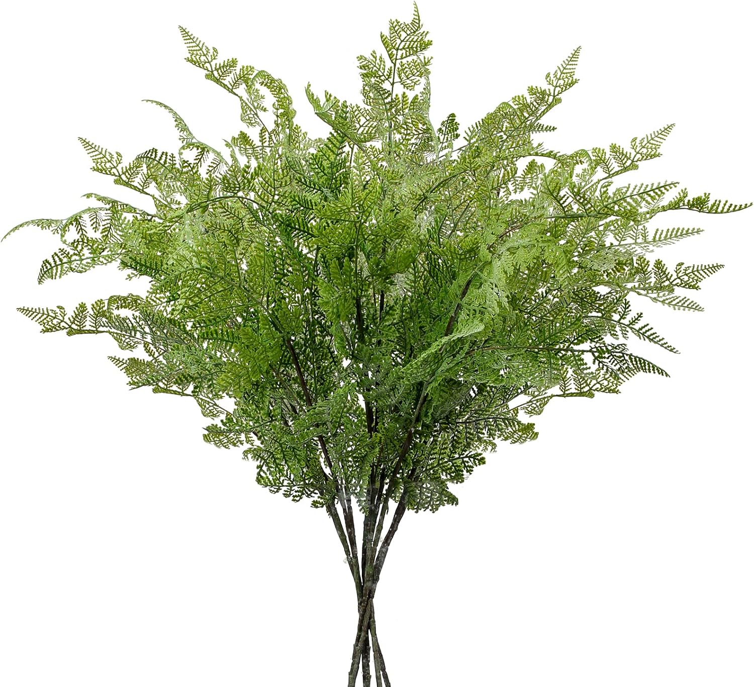 Briful 30" Artificial Boston Fern Plants Bushes Fake Shrubs Bush Greenery Plants Faux Fern Plant Large for Outdoors UV Resistant Garden Plants or Home Office Desk Indoor Decor 6pcs