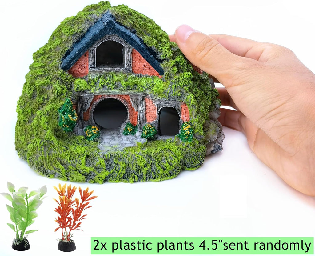 M2cbridge Antique Roman Column Ruins European Castle Aquarium Decorations Fish Tank Hideout Rocks (Fairy Garden)