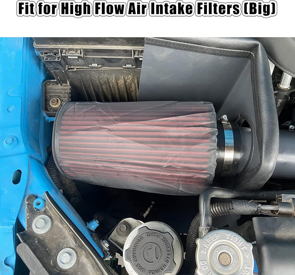 RYANSTAR Air Filter Protective Universal Car Cold Air Filter Protective Cover Dustproof Universal for High Flow Air Intake Filters 76mm 3" High