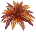 Fall Ferns Artificial Plants 37 Fronds Faux Ferns for Outdoor Planter Fake Fall Leaves Stems Artificial Fern Bouquet Silk Autumn Shrubs for Table Centerpiece Porch Vase Home Garden Thanksgiving Decor