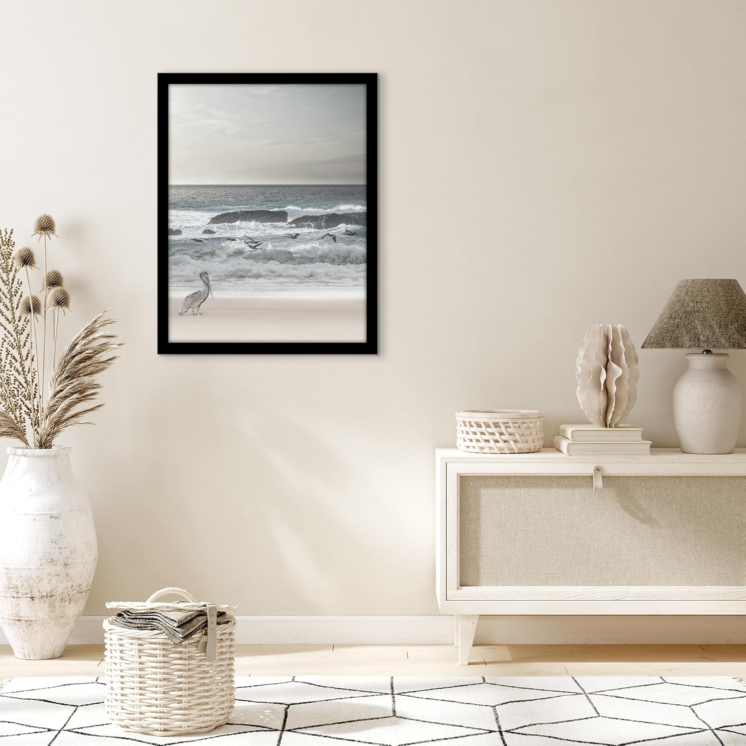 Americanflat 20x26 Picture Frame with Polished Plexiglass - Black Picture Frame - Wide Photo Frames Made of Engineered Wood for Vertical or Horizontal Wall Display - Epic Collection - Black