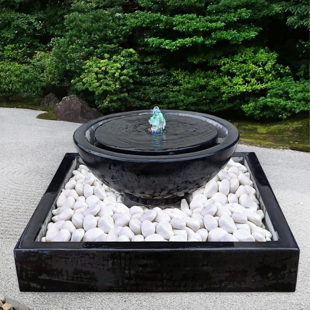 40 lbs Large White River Rocks for Landscaping, 2-3 Inch Decorative Polished Pebbles for Plants, Vase, Terrarium, Stones for Planter, Garden and Yard Paver