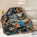 Bald Eagle Throw Blanket Native American Eagle Stuff Gifts for Kids Girls Boys Adults Women Men Soft Cozy Warm Plush Fluffy Fuzzy Fleece Blanket Decor 50''X60''