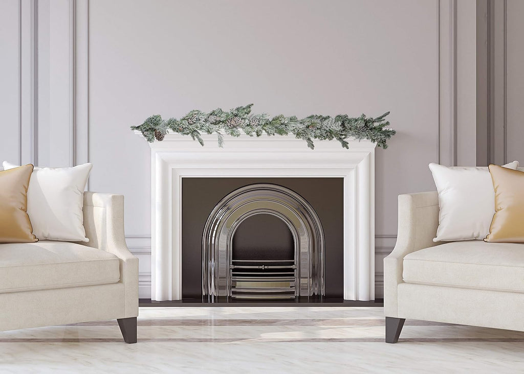 CraftMore Frosted Forest Pine Garland 6 Feet